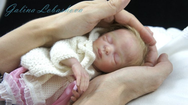 Моя "Горошина"- мини реборн Галины Лобашовой