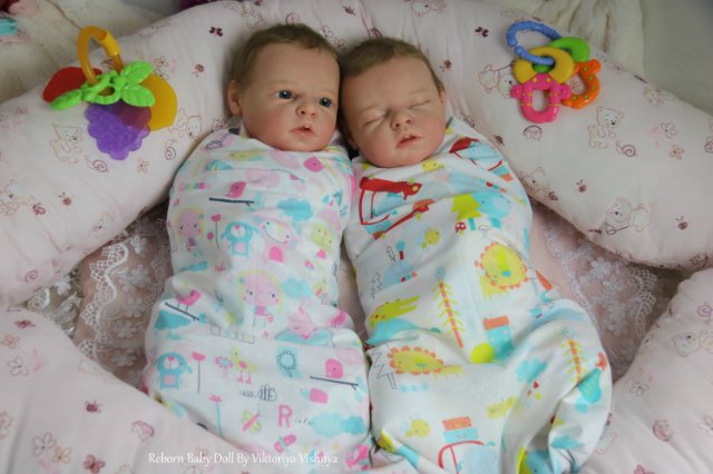 Близняшечки Ноа... Куколки реборн Виктории Вишни