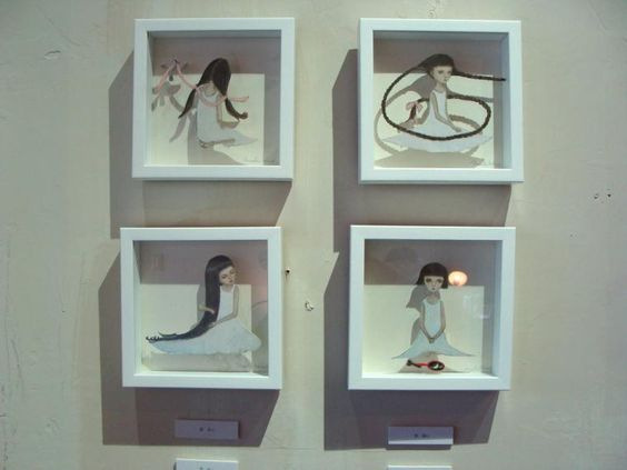 Удивительные бумажные куклы японской художницы Maki Hino