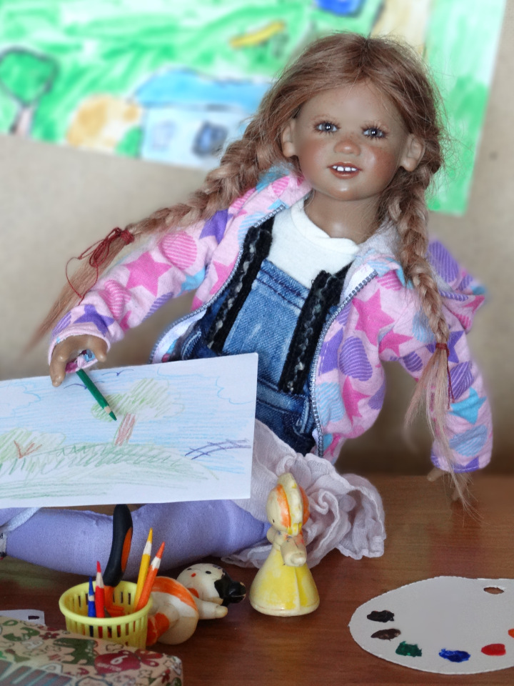 Девочки рисуют — Куклы Annette Himstedt (Аннетт Химстедт): коллекционные