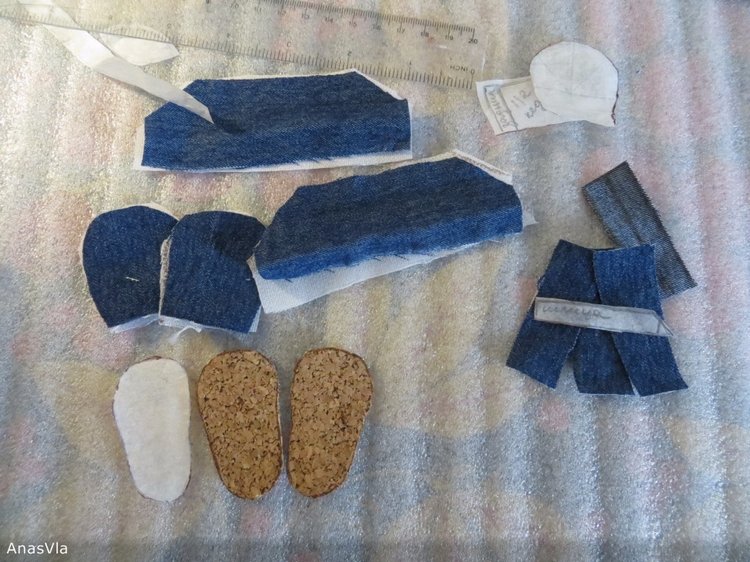 Кеды для Мари Мастер класс по кукольной обуви (фото 4)