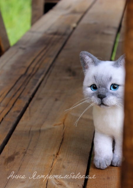 На прогулке — Валяные игрушки из шерсти: сухое валяние