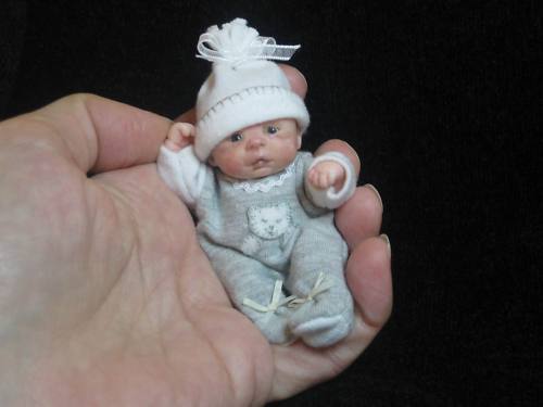 Детки - куклы OOAK — Авторские миниатюрные куклы: лепка (фото 2)