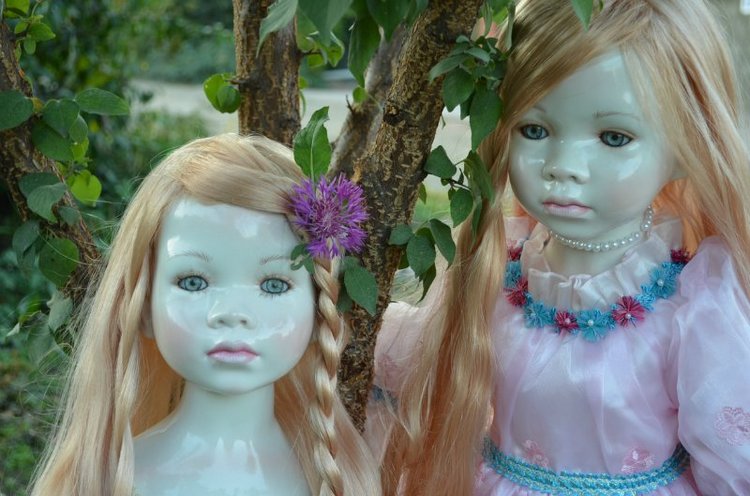 Лунные девочки или необычное творение Ширли (Shirley) - глазурованная кукла Мариэль (Mariele)