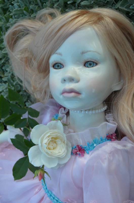 Лунные девочки или необычное творение Ширли (Shirley) - глазурованная кукла Мариэль (Mariele)