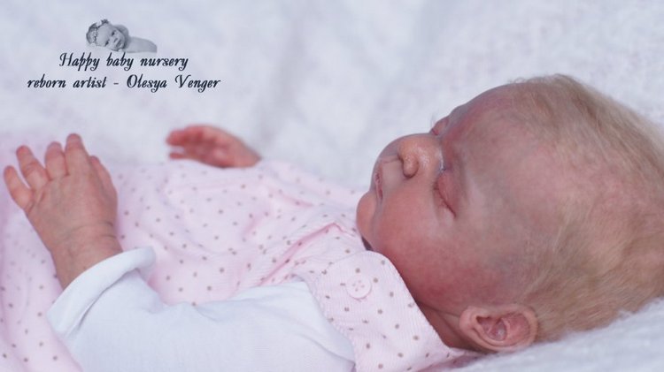 Наша Лиечка устала, сладко сладко задремала. Кукла реборн Олеси Венгер