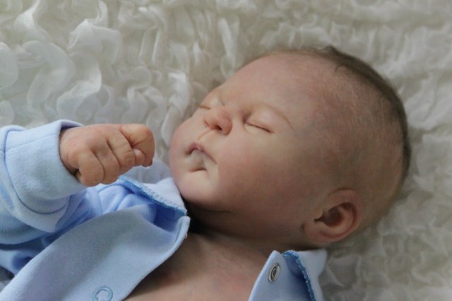 Спящий малышок Жульенчик. Куколка реборн Вишни Виктории