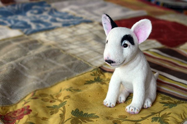 Булька ищет друзей. Игрушки валянием своими руками (фото 5)