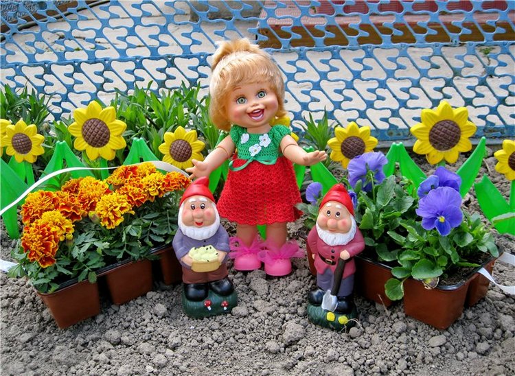 Открытие дачного сезона. Натали кукла Galoob Baby Face (фото 9)