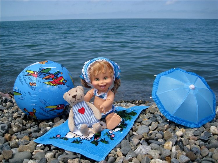 Море, солнце и Натуся или отдых в Сочи! Натали кукла Galoob baby face | Бэйбики Море, солнце и Натуся или отдых в Сочи! Натали кукла Galoob baby face
