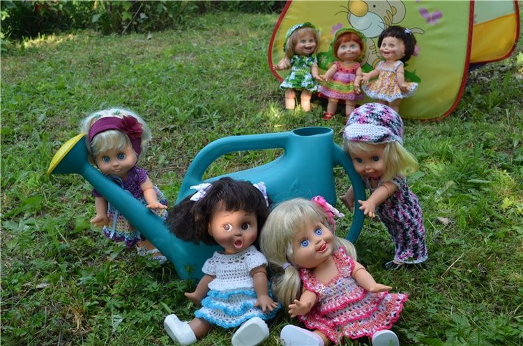 Фэйсинки и Майя на даче — Куклы Galoob Baby Face (Фейсинки): винтаж 90