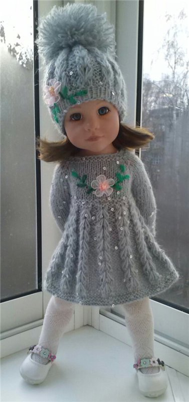 Теплые платьица для девочек Готц (фото 8)