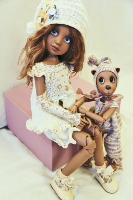 Моя нежная и очень красивая Руби и ее друг малыш медвежонок Тед