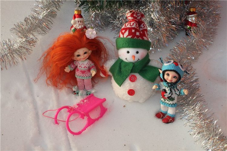 Зимняя прогулка моих крошек! Реалпуки Pupu и реалпуки Сосо