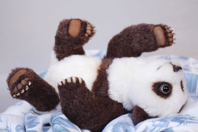 Панда Юки. Игрушка ручной работы (фото 6)