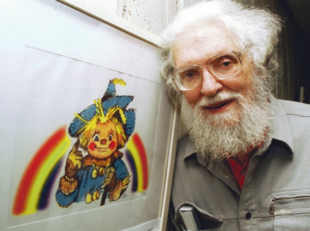 Скажите, как его зовут или Главный иллюстратор изумрудного города. Карабас-пати ко дню рождения Леонида Владимирского