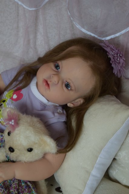 Моя первая большая девочка реборн Ариша
