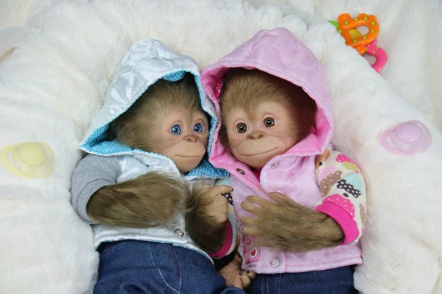 Мартышка - малышка... Куколка реборн Виктории Вишни