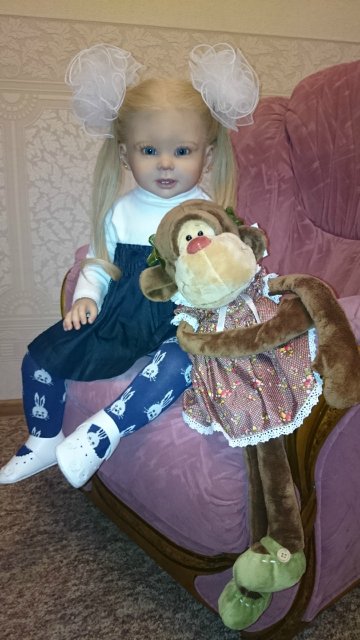 Мое солнышко - малышка Джастина из молда Бонни by Linda Murray