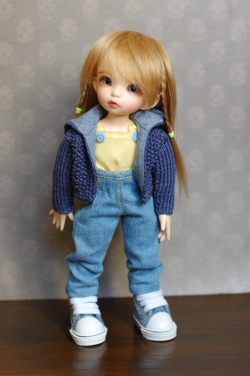 Синий цвет нас покорил. Одежда для куклы БЖД Анте (фото 4)