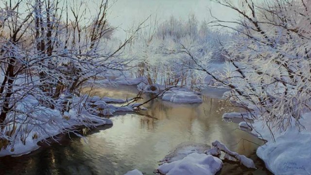 Виртуальная выставка картин "Дыхание зимы"