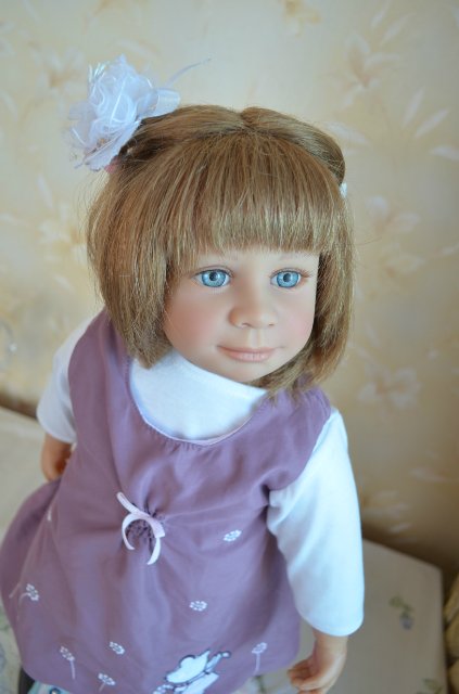 Такую вы точно не встречали, кукла Нели от Hiltrud Schwing