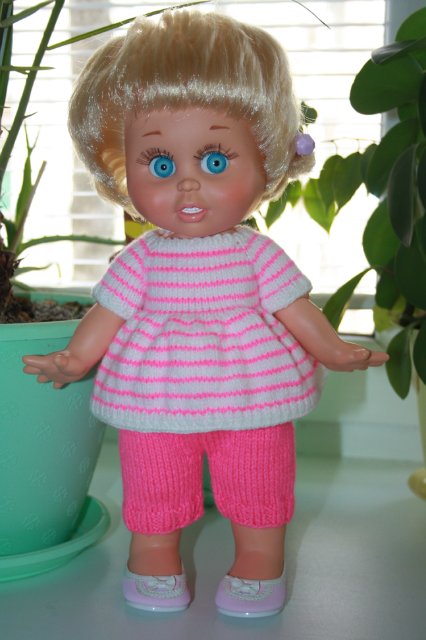 Яркие весенние полосочки для Galoob baby face