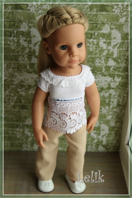 Летние кофточки для Gotz — Одежда и обувь для кукол своими руками: фото (фото 9)