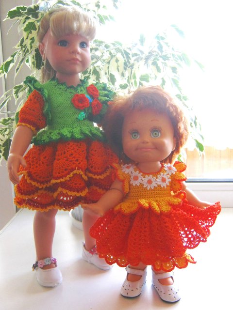 Расцвели цветочки у меня в садочке... Летние наряды на фейсинок и кукол Готц