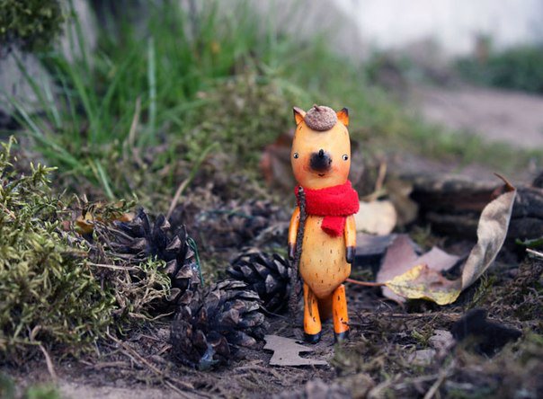 Игрушки из дерева Аси Катечкиной, kotyasya