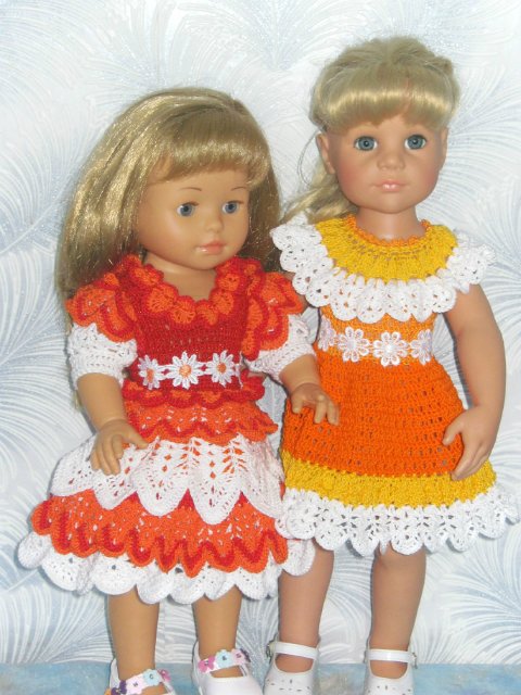 Новая коллекция летних вязаных нарядов для фейсинок, готциков, паолок под названием "Ромашки"