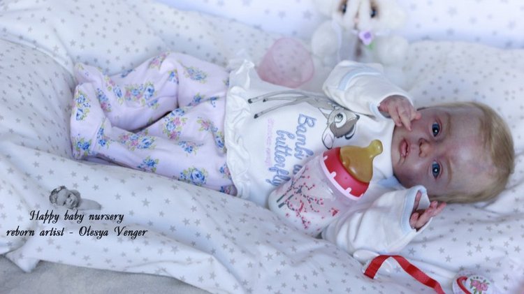 Моя милая златовласка Ева. Кукла реборн Олеси Венгер