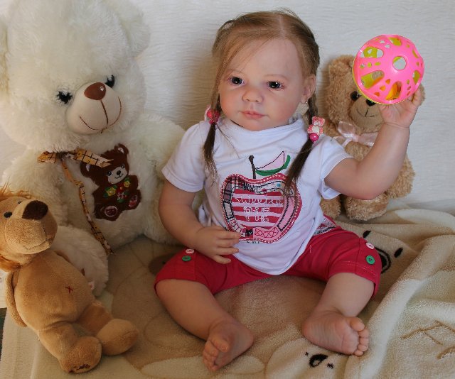 Моя милая Мариночка! Малышка реборн из молда Camille