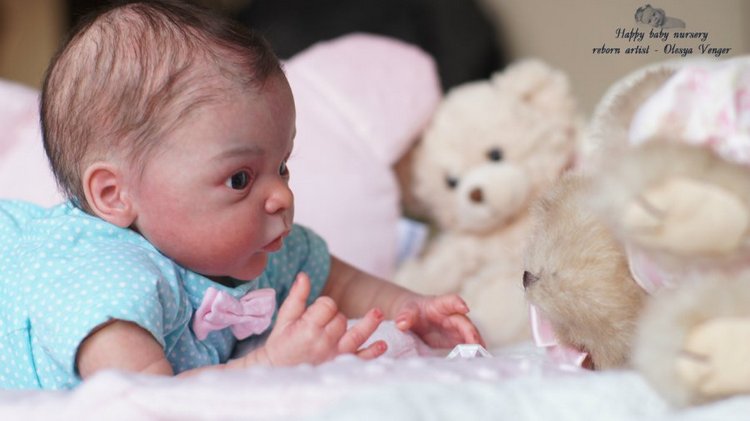 Моя любопытная кроха Лив. Кукла реборн Олеси Венгер