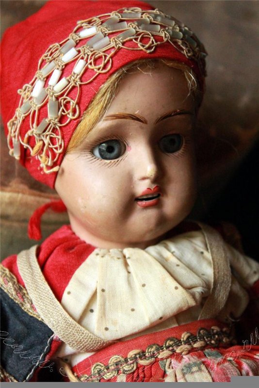 Русские антикварные куклы. Дунаевские куклы (фото 8)