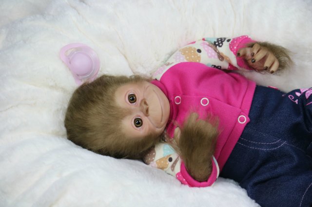 Мартышка - малышка... Куколка реборн Виктории Вишни