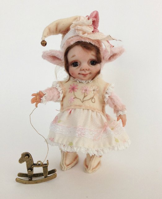 Рождественские эльфики. Авторские куклы тедди долл Анны Добряковой