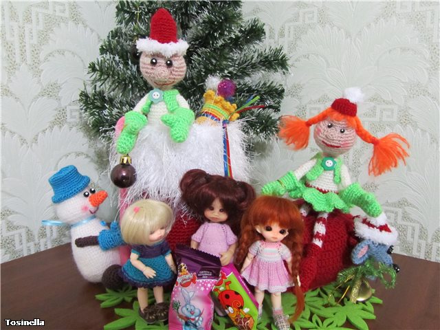Праздничное настроение. Куклы БЖД и амигуруми (фото 9)