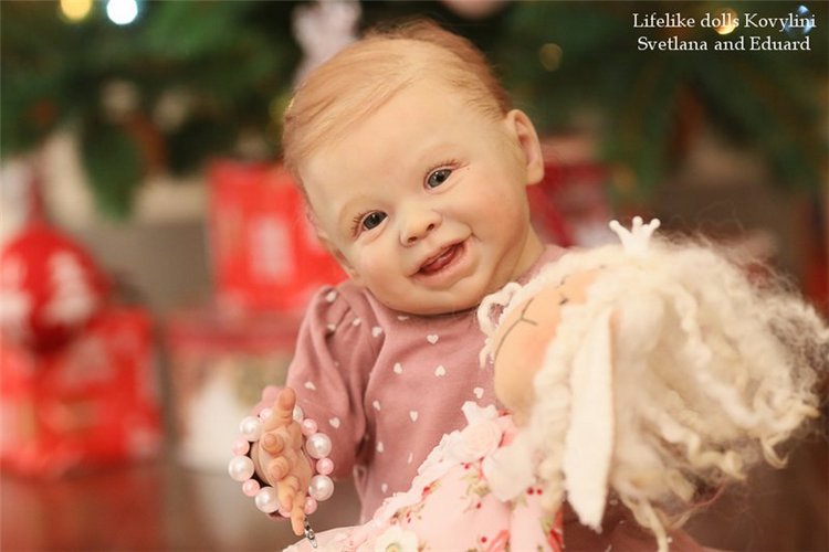 На щечке родинка, а в глазах любовь! Варенька - кукла реборн Ковылиных Светланы и Эдуарда