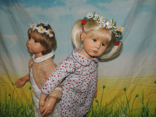 Две любимые сестрёнки. Куклы Гюнцель