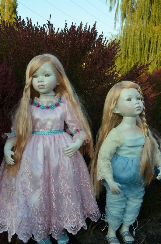 Лунные девочки или необычное творение Ширли (Shirley) - глазурованная кукла Мариэль (Mariele) (фото 8)