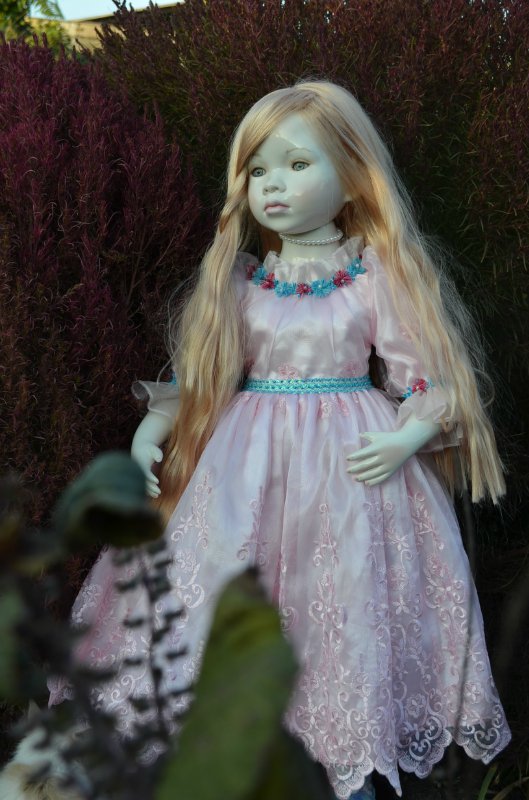 Лунные девочки или необычное творение Ширли (Shirley) - глазурованная кукла Мариэль (Mariele) (фото 7)