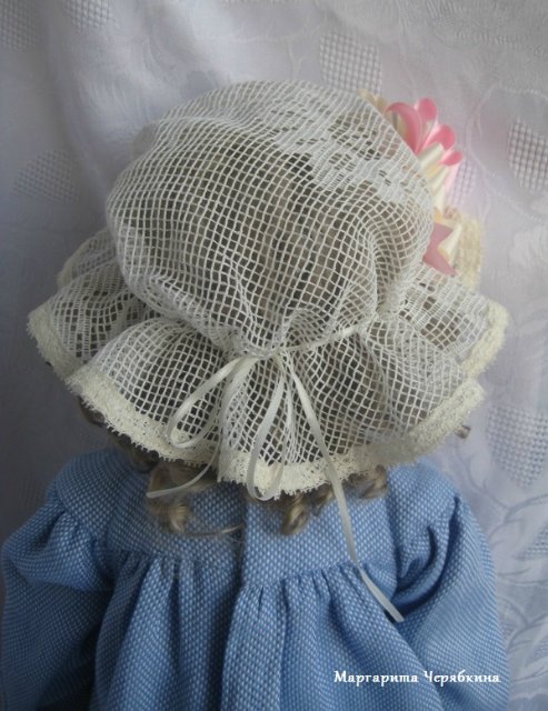 Шьем круглый чепец для куклы - МК