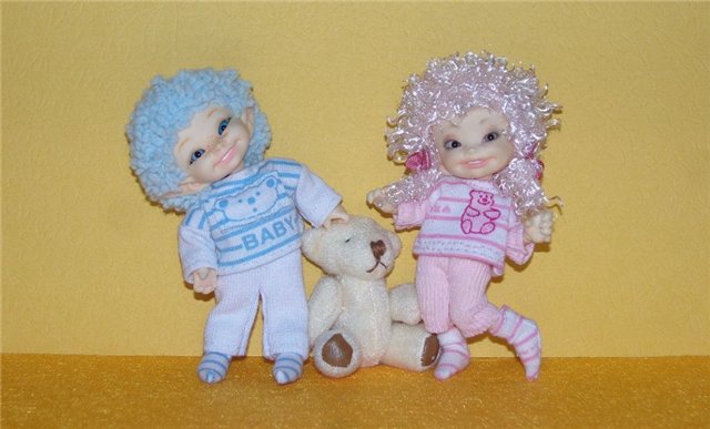 Новенькие костюмчики и парички для Мирона и Маруси. (все для Realpuki FaiyriLand) (фото 2)