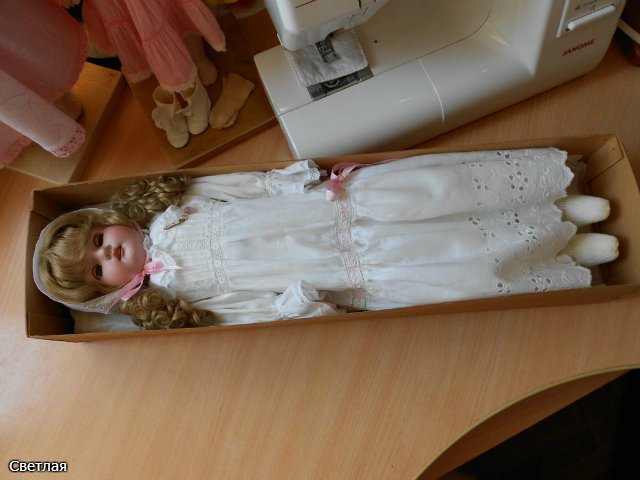 Антикварная кукла коробочного хранения. Или как должно БЫТЬ