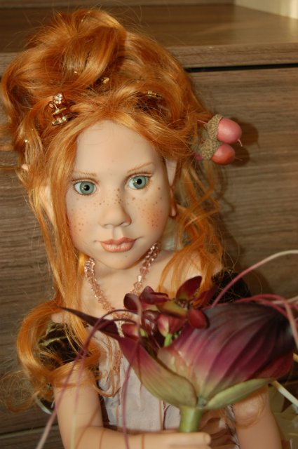 Сказка - коллекционная кукла Fragária vésca от Nicole Marschollek-Menzner (фото 8)