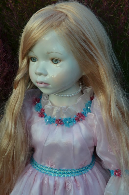 Лунные девочки или необычное творение Ширли (Shirley) - глазурованная кукла Мариэль (Mariele) (фото 6)