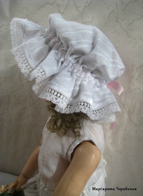 Шьем круглый чепец для куклы - МК (фото 10)