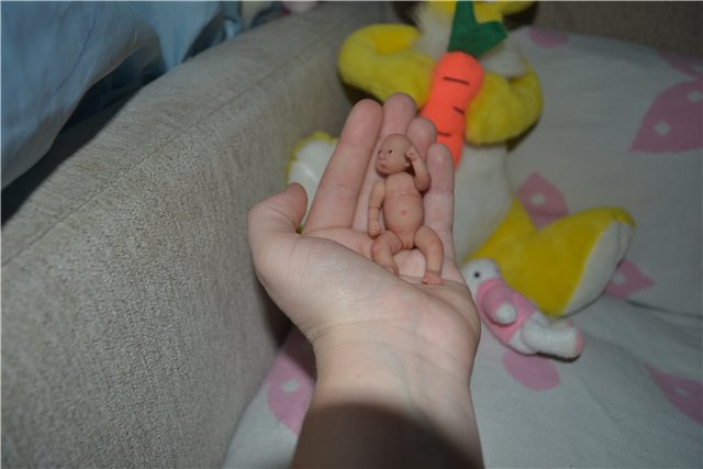 Любопытная ООАК малышка для Виктории. Авторская кукла Медведевой Ольги (фото 10)