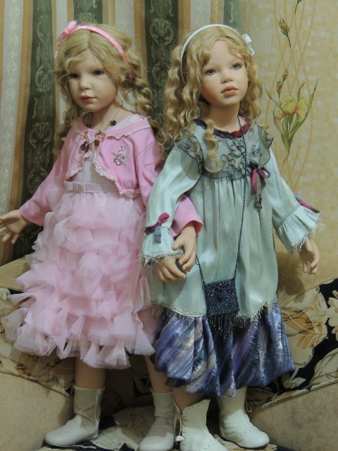Сестрёнки заверушки Ливия и Паула. Куклы Zawieruszynski